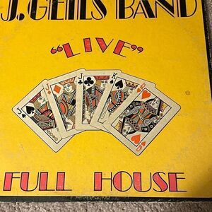 Vintage Atlantic The J. Geils Band Live Full House 1972 LP Vinyl Record Album
